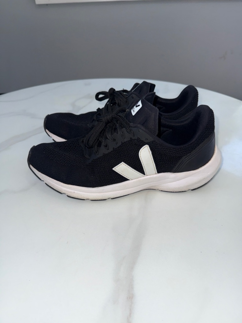 Veja Women's Black and White Athletic Sneakers